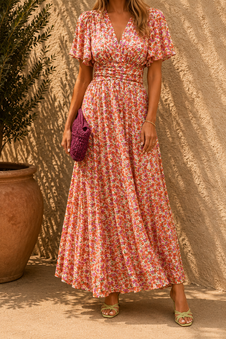 Elsie - Robe classique à décolleté en V