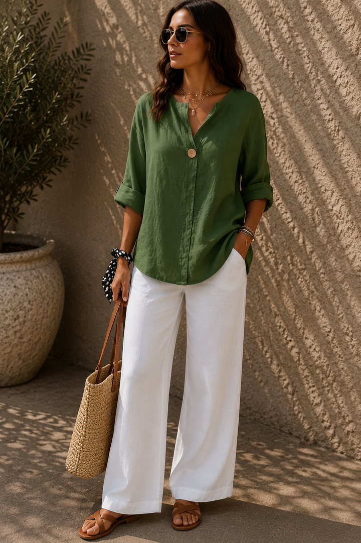Nicole - Blouse Casual en Lin