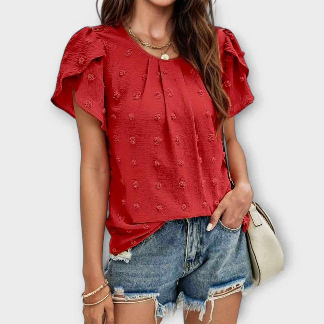 Charlotte - Blouse parfaite à pois