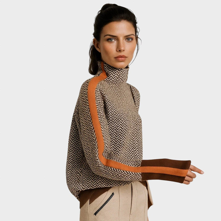Petra - Pull Col Montant