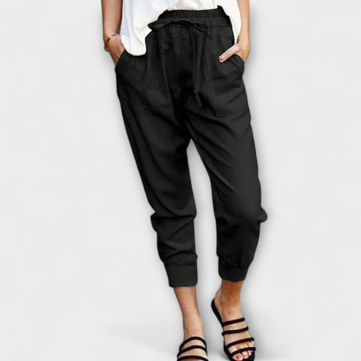 Blaire – Pantalons légers en lin mélangé avec du coton