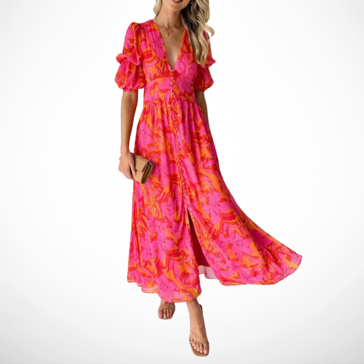 Lune - Robe Maxi Éclat Solaire