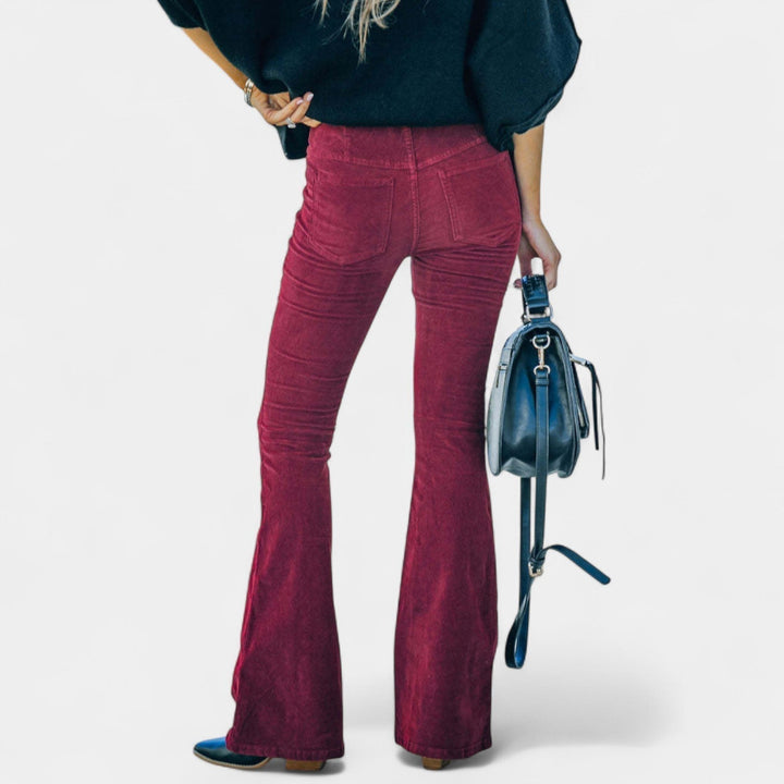 Renata – Pantalons en velours à jambes larges