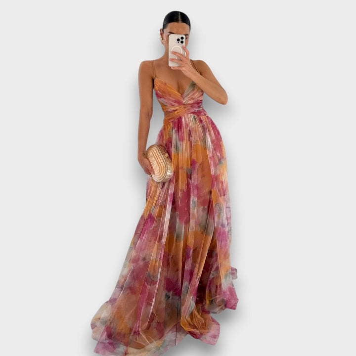 Giselle - Robe Maxi à Imprimé Floral