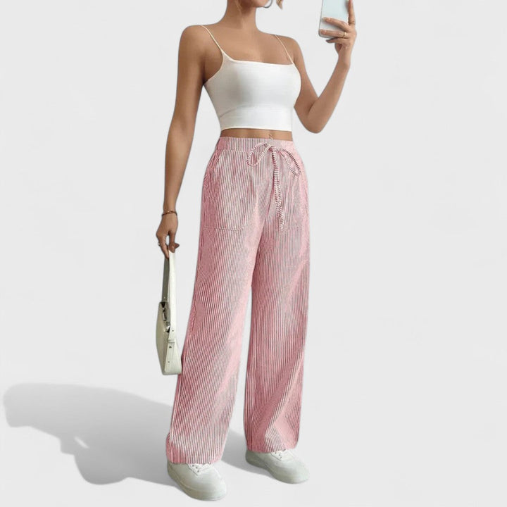Dominique - Pantalons Amples Confortables