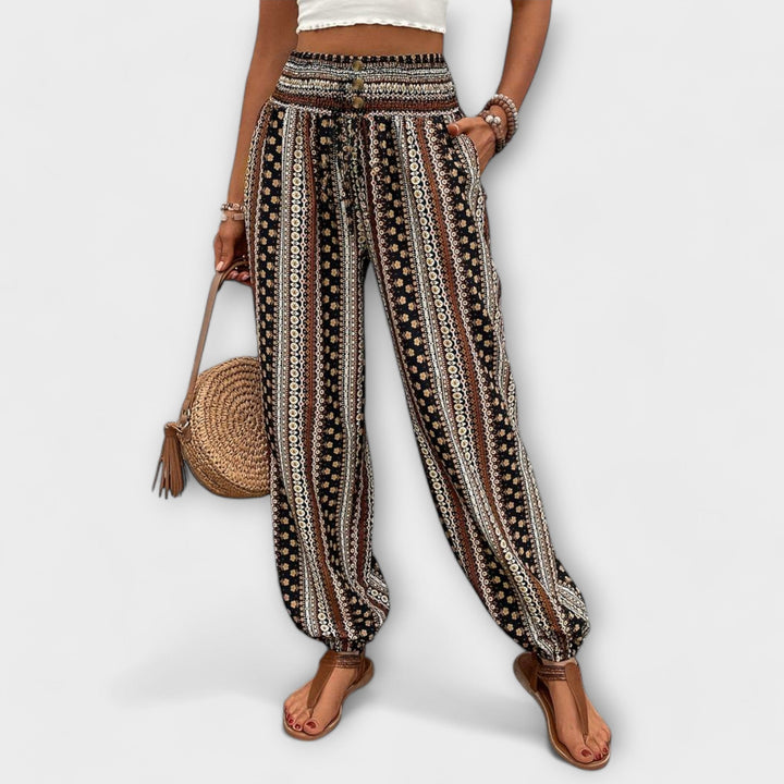 Scarlett - Pantalons avec motif ethnique