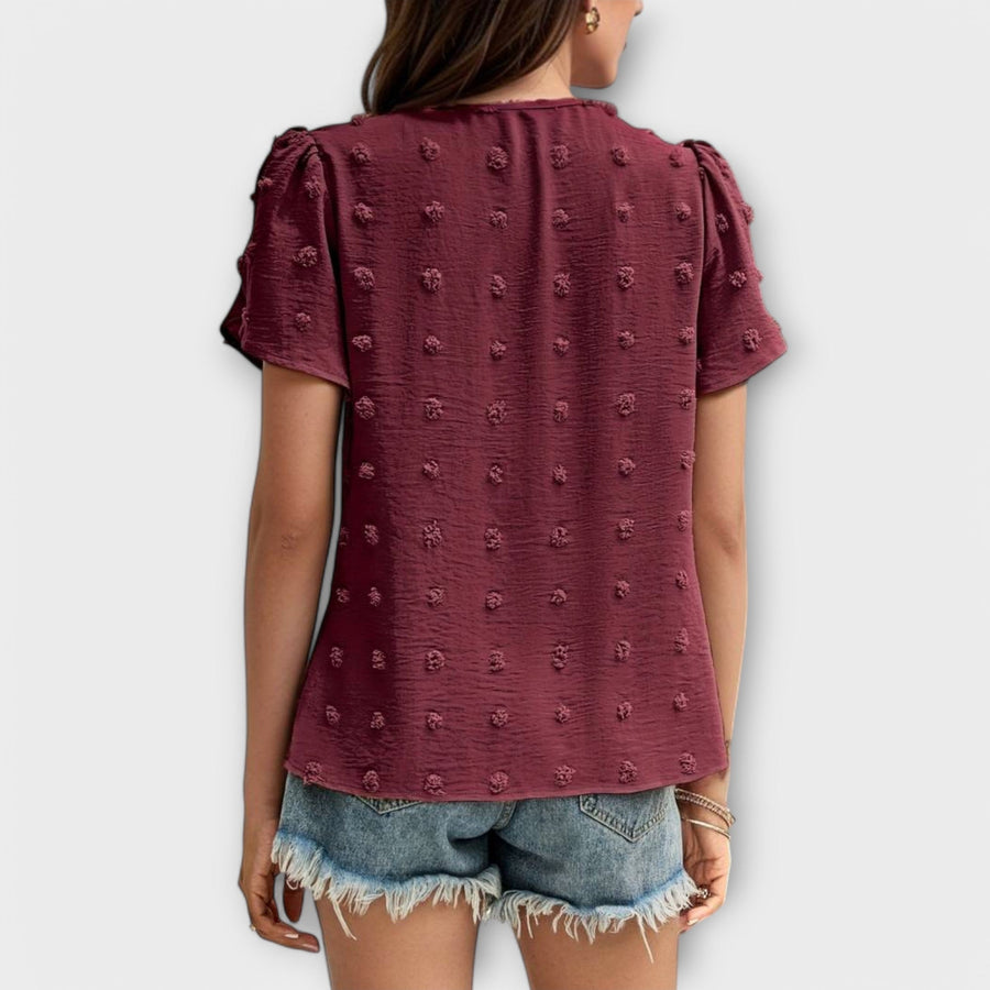 Charlotte - Blouse parfaite à pois