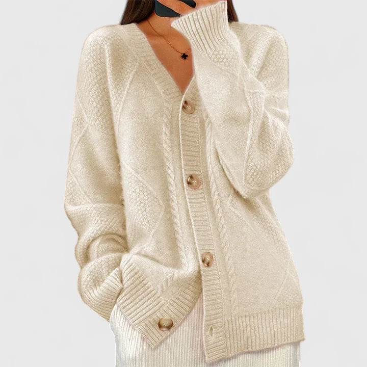 Neža – Cardigan classique avec décolleté en V