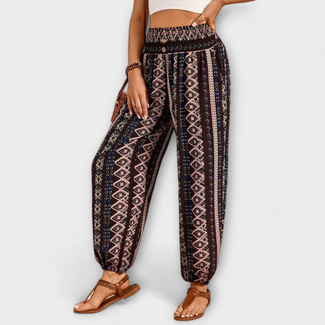 Scarlett - Pantalons avec motif ethnique