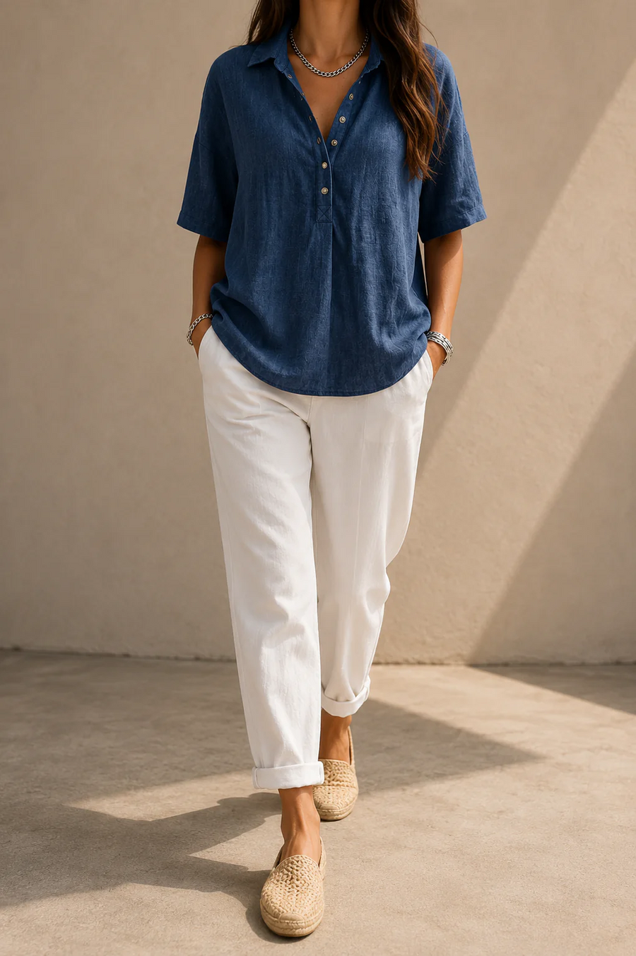 Hélène | Blouse à col