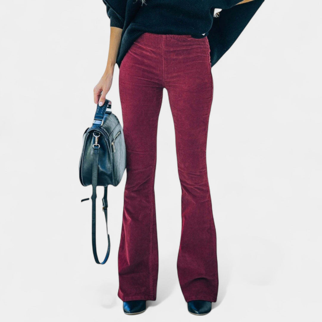 Renata – Pantalons en velours à jambes larges