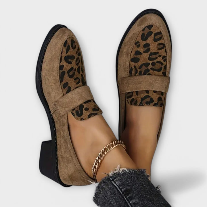 Karla - Élégantes chaussures pour femmes avec imprimé léopard