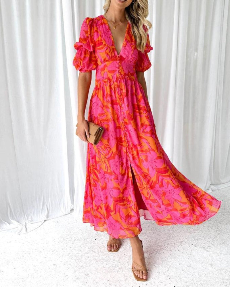 Lune - Robe Maxi Éclat Solaire