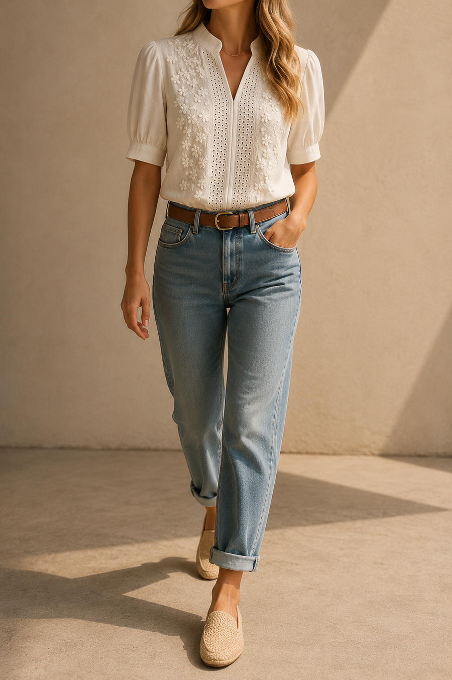 Élise | Blouse blanche tendance