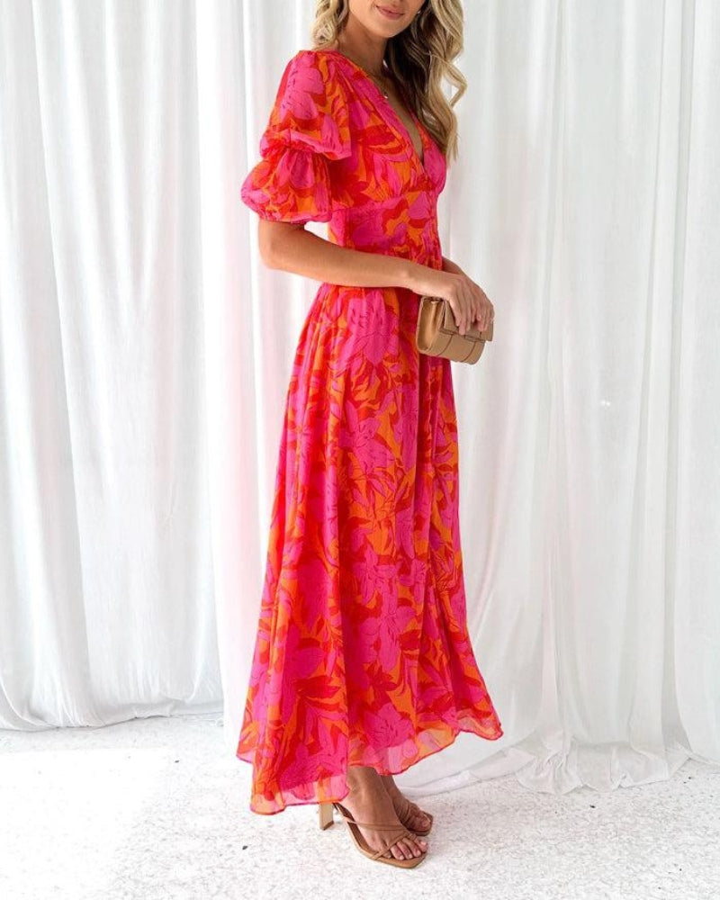 Lune - Robe Maxi Éclat Solaire