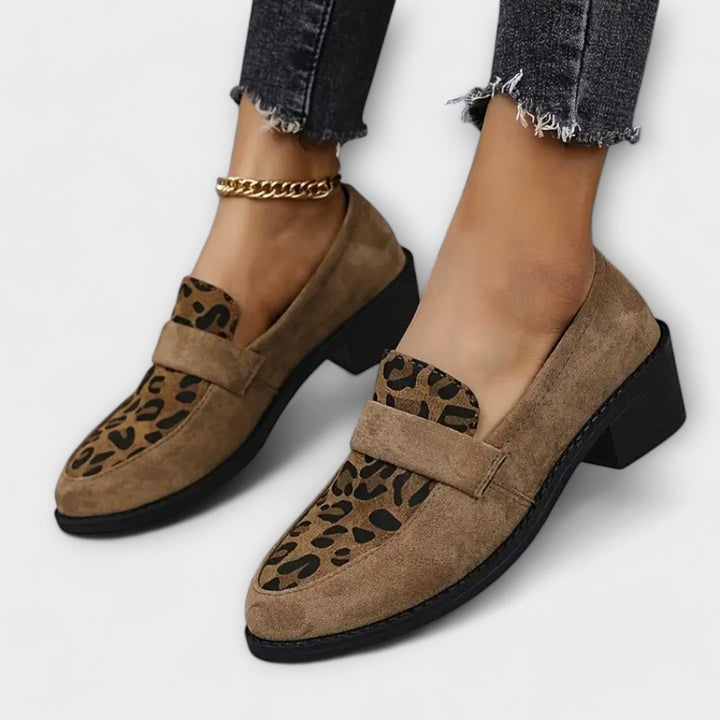 Karla - Élégantes chaussures pour femmes avec imprimé léopard