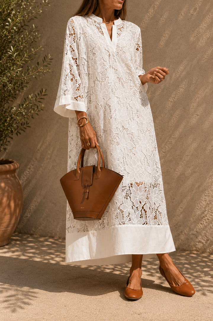 Valmere - Robe avec broderie Dahlia