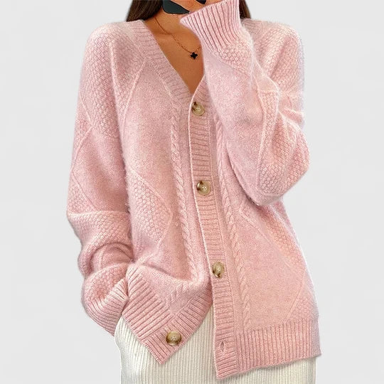 Neža – Cardigan classique avec décolleté en V