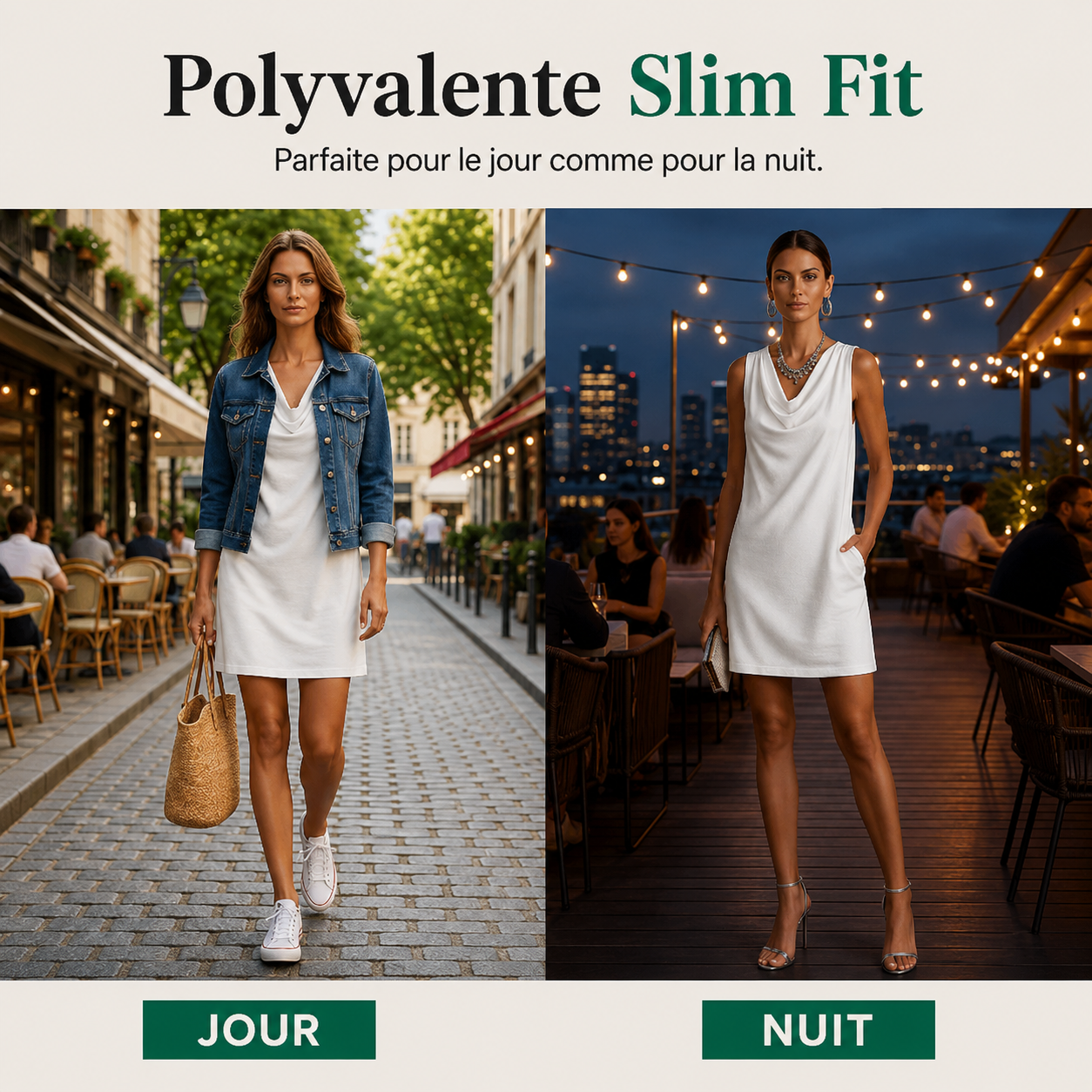 Luciana™ | Robe moulante à col drapé
