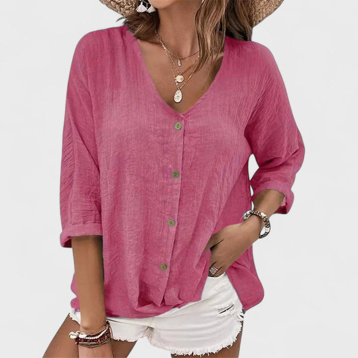 Anna - Blouse en Lin d'Été