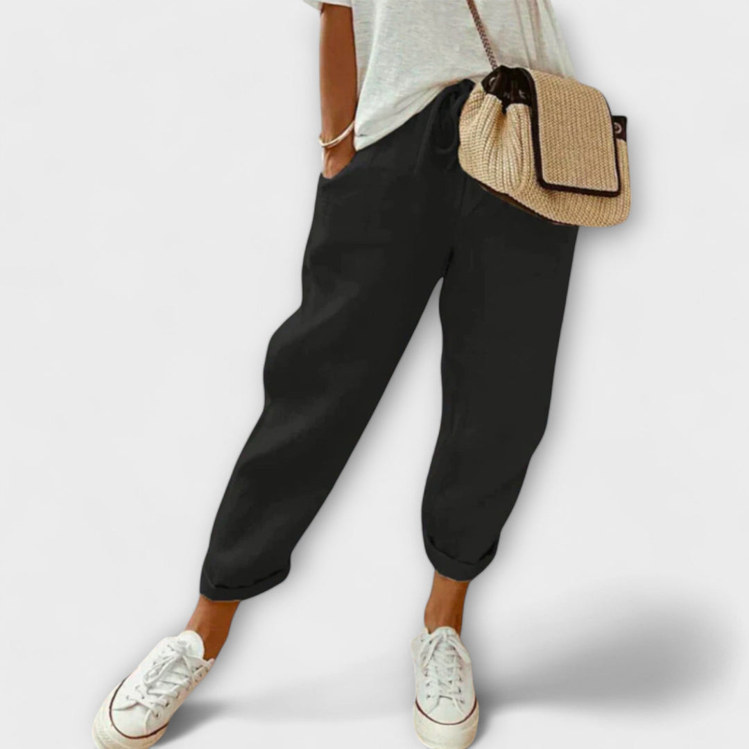 Bibi - Pantalons en lin à la mode et confortables