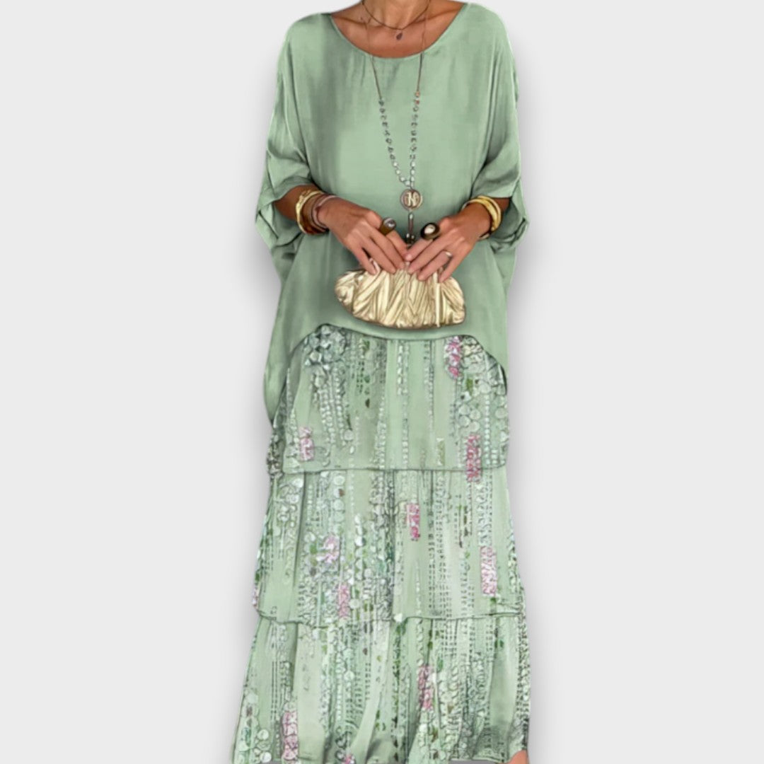 Lara - Robe Maxi Fluide Élégante