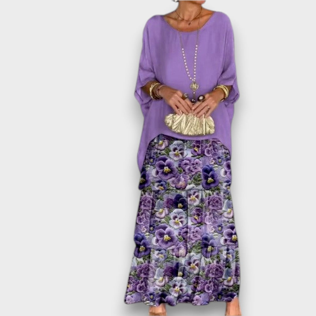 Lara - Robe Maxi Fluide Élégante