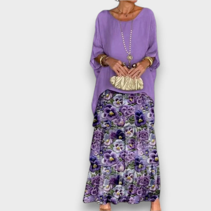 Lara - Robe Maxi Fluide Élégante