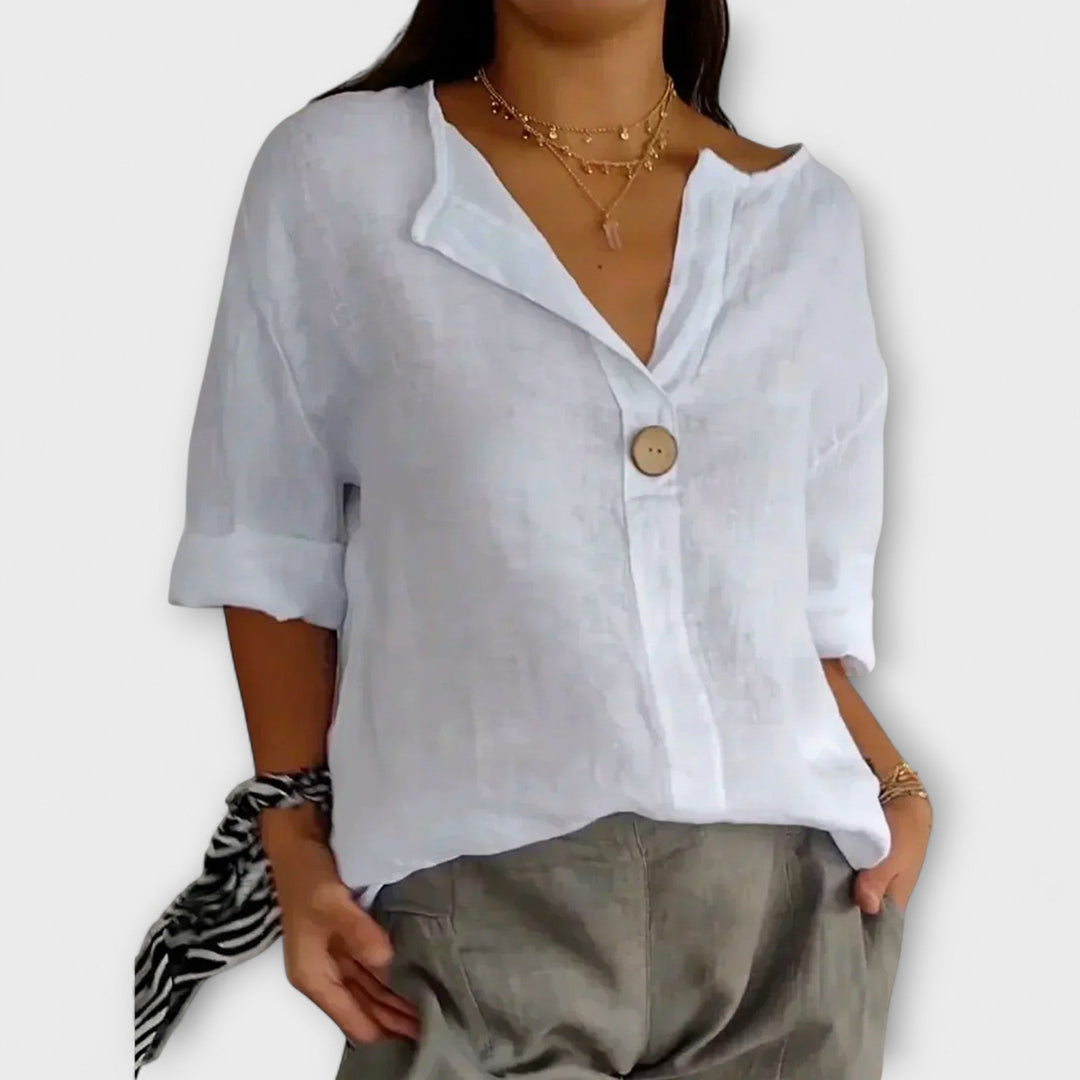 Nicole - Blouse Casual en Lin
