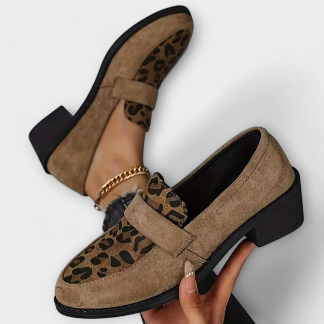 Karla - Élégantes chaussures pour femmes avec imprimé léopard