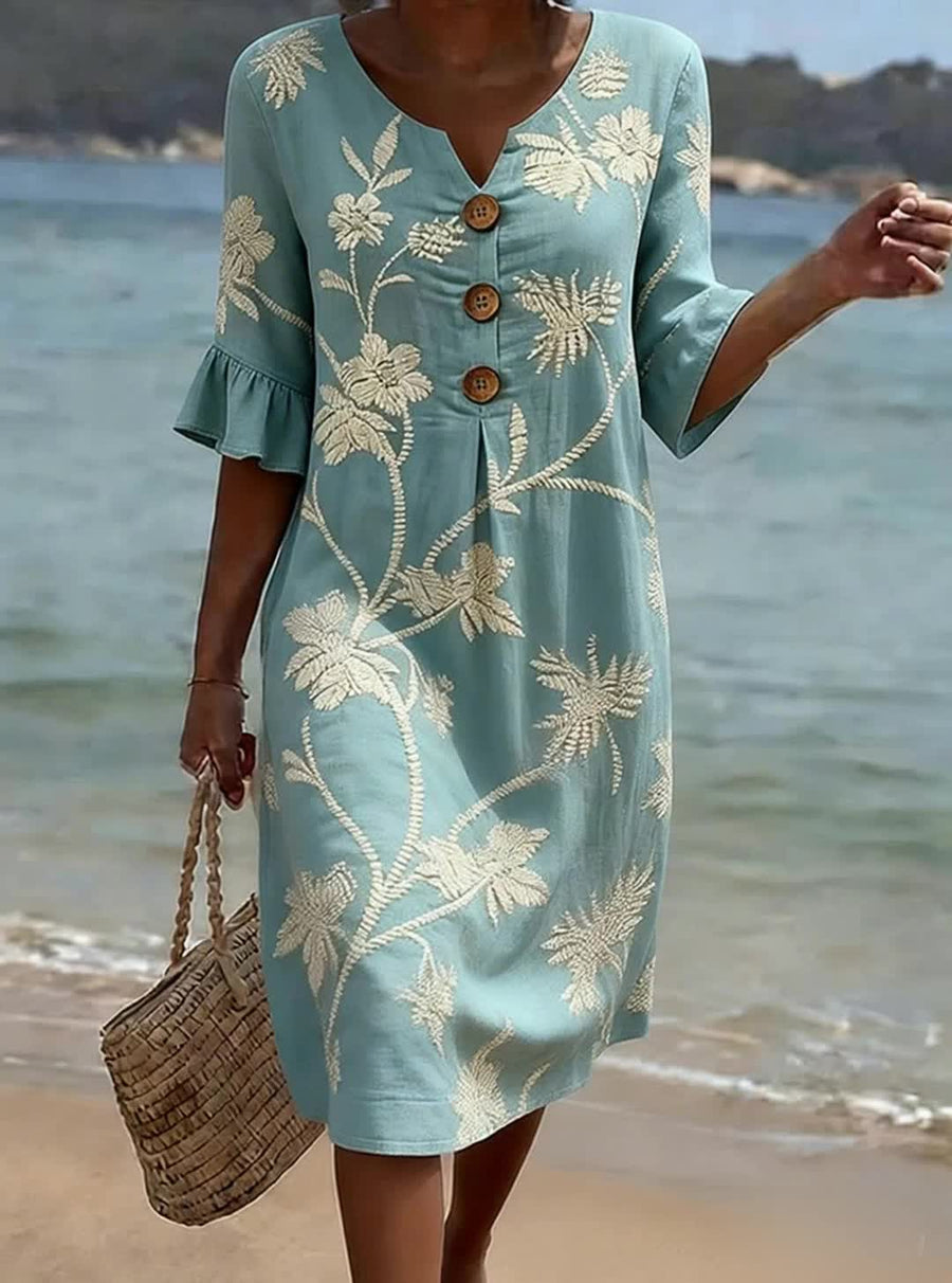 Sara | Robe décontractée pour femme à imprimé floral