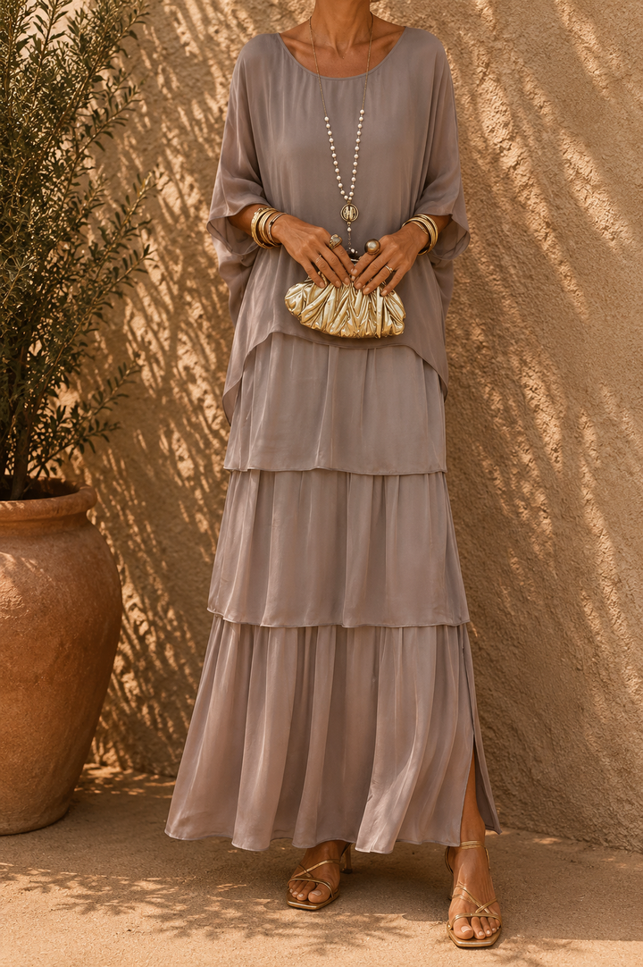 Lara - Robe Maxi Fluide Élégante