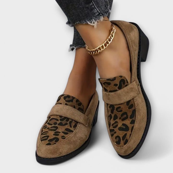 Karla - Élégantes chaussures pour femmes avec imprimé léopard
