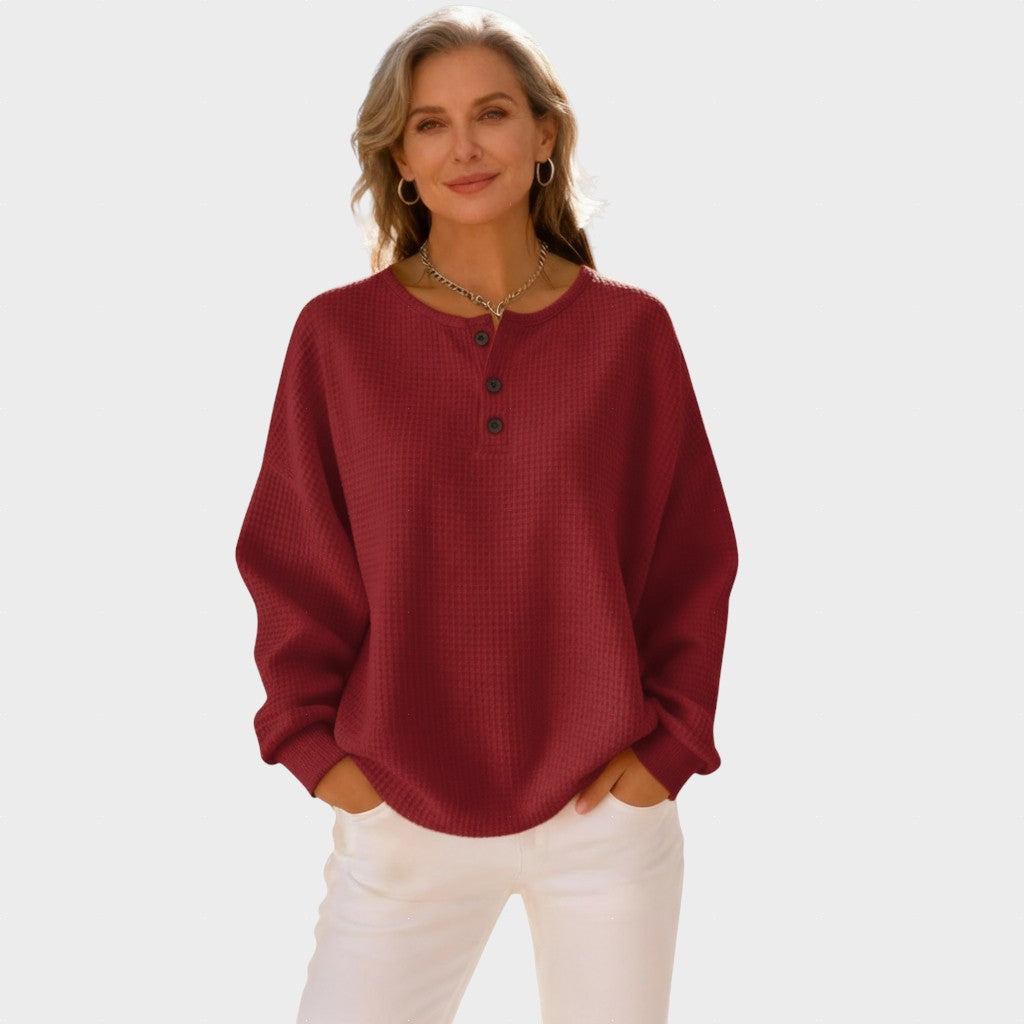 Mia - Sweat Henley Confortable