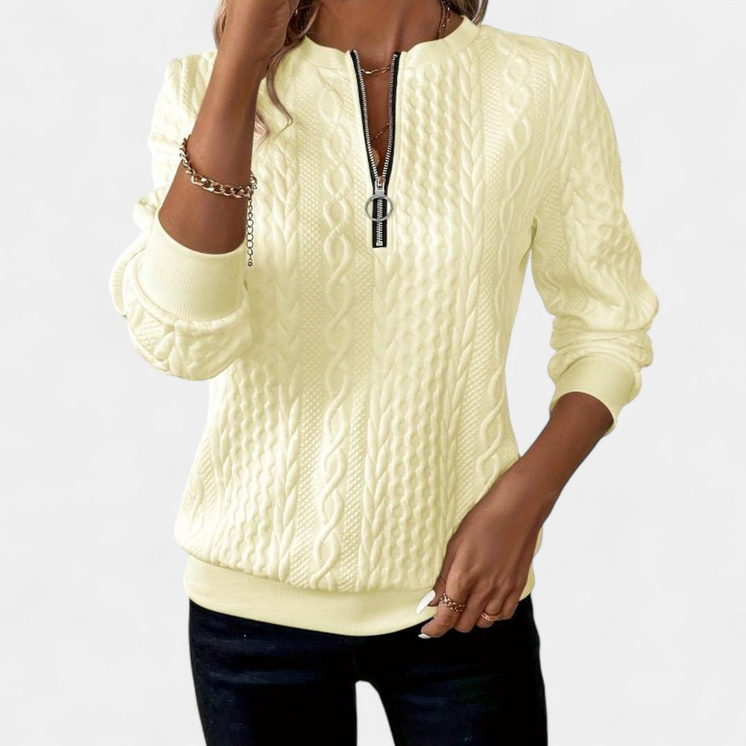 Kaja – Pull zippé pour un look plus moderne