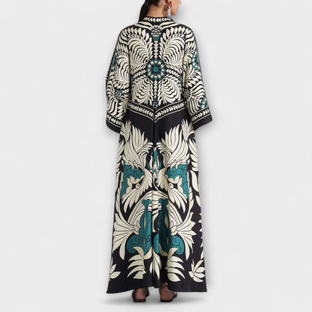 Giselle - Robe Maxi Élégante avec Imprimé Floral