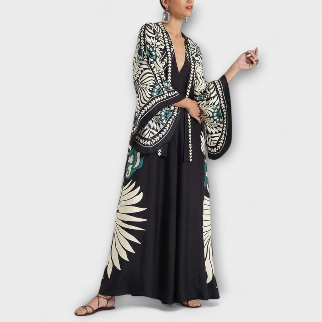 Giselle - Robe Maxi Élégante avec Imprimé Floral
