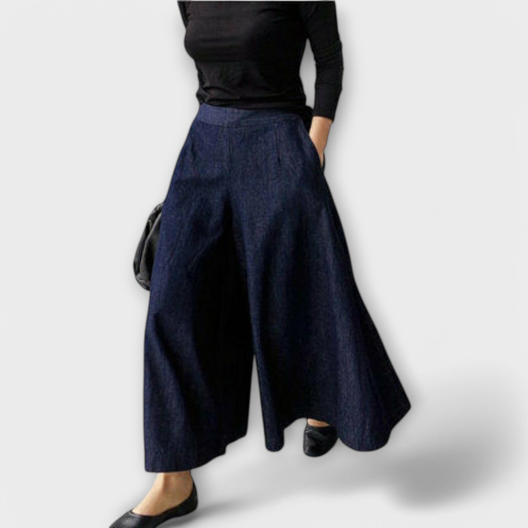 Antonia – Pantalons femme à jambes larges