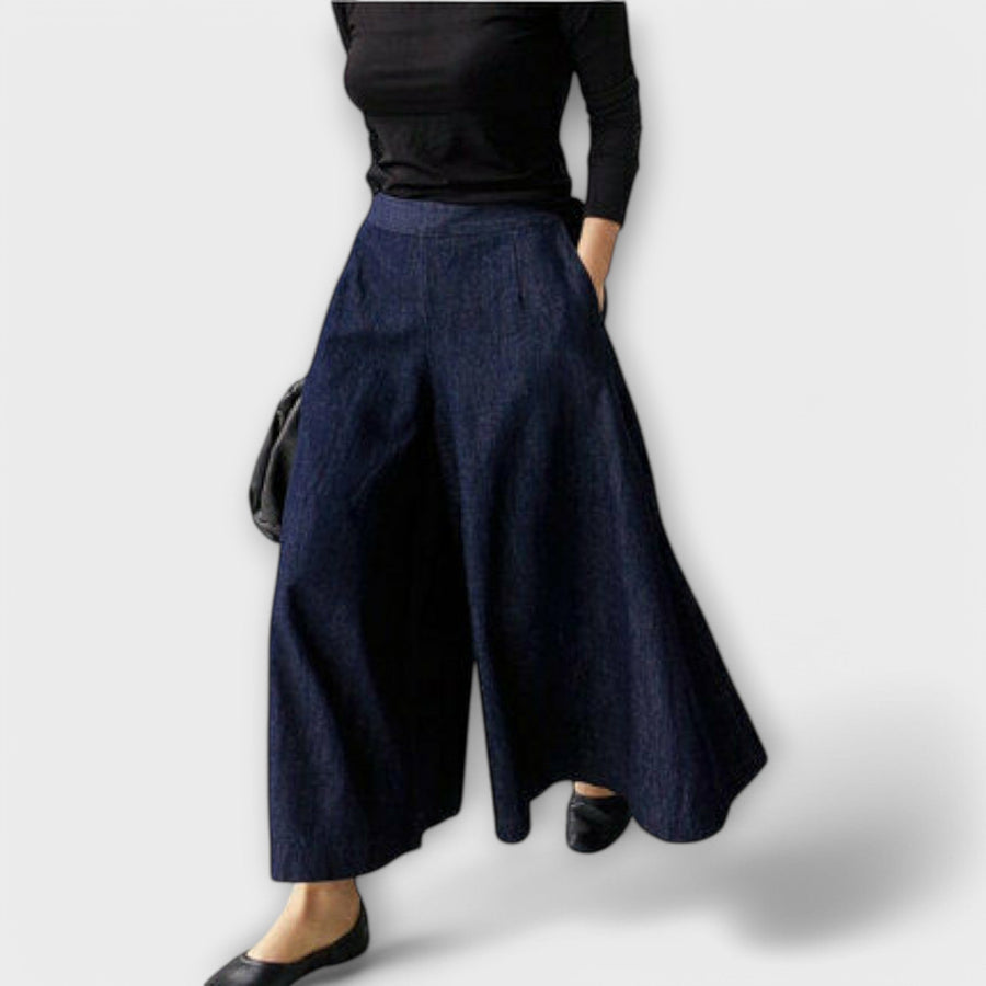 Antonia – Pantalons femme à jambes larges